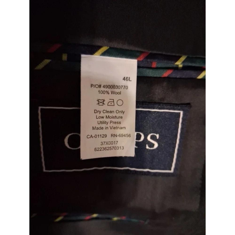 Chaps by Ralph Lauren Mens Wool Pinstripe Two Piece Suit Size Regular Contempora